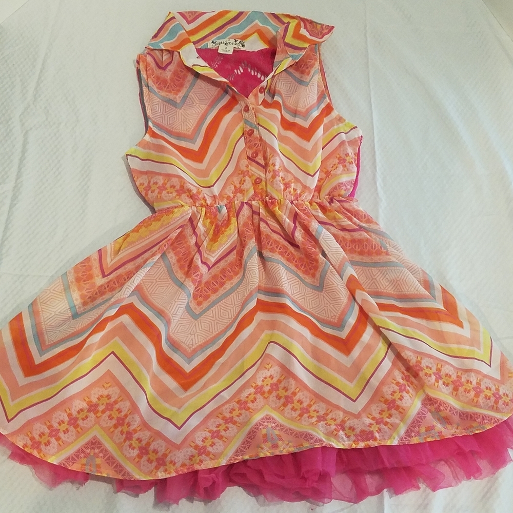 Knitworks Kids Size 8 Rainbow Color Dress. So cute